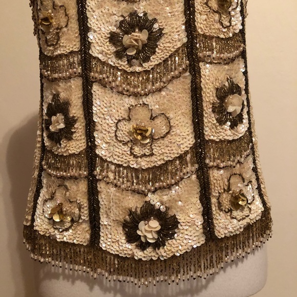 Rare Vintage 1960’s Thayer Intricately Beaded Top - Picture 3 of 16